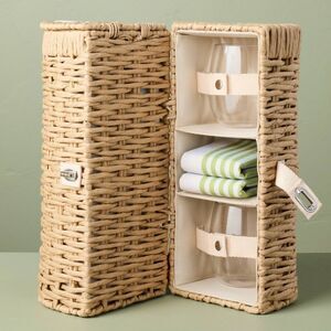 Hearth & Hand w/Magnolia Woven Bottle Carrier